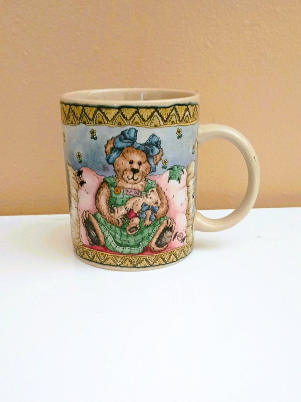 Boyds Bear 1999 Bear Ware Mug Cup Pottery Quote from Charles Dickens Y2K